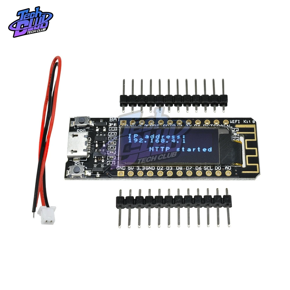 3,3 В 5 в 0,91 дюйма oled-дисплей ESP8266 CP2104 беспроводной WiFi макетная плата модуль Micro USB DIY комплект для Arduino NodeMCU