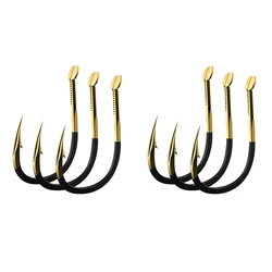 40 Pcs Fishing Hooks Fishing Tackle Durable Fishhooks Carp Barbed Hook Ocean River Lake, 20 Pcs Size No.2 & 20 Pcs Size No.4