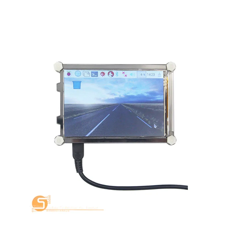 Новый чехол для Raspberry Pi 3 9 слоев акриловая коробка черный/красный 5 дюймового