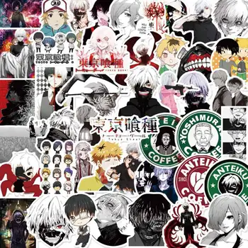 

50pcs/pack Japanese anime Tokyo Ghoul Stickers For Refrigerator Car Helmet DIY Gift Box Bicycle Guitar Notebook Skate Trunk Etc