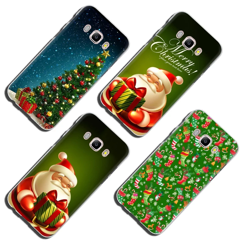 Жесткий чехол для телефона с Новым Рождеством для samsung Galaxy J1 J2 J3 J4 J5 J6 Plus Prime J7 DUO J8