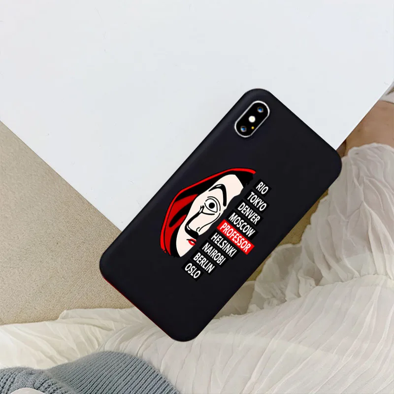 Испанский ТВ La Casa de papel чехол для телефона для iPhone 7 8 6S Plus X 11 ТВ серии Money Heist House Of paper чехол для телефона XS MAX XR - Цвет: -9