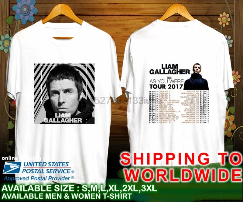 Лиам Галлахер как вы были (Armin Van buuren белая футболка S M L XL 2XL 3XL | Мужская одежда