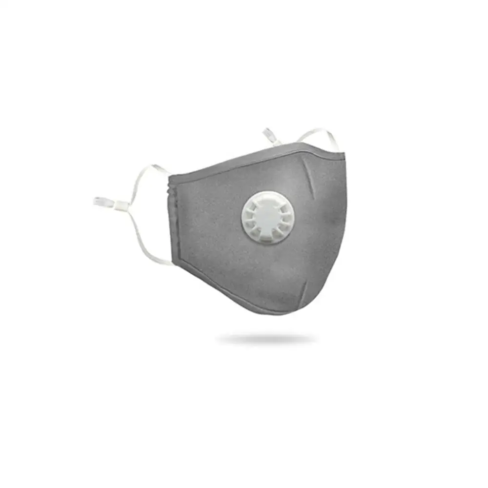 Gray Анти ПМ 2,5 пыльца маска моющаяся Анти-туман Ультра мягкий Conton фильтр с активированным углем эргономичная маска для рта 2 шт маска фильтр - Цвет: Gray