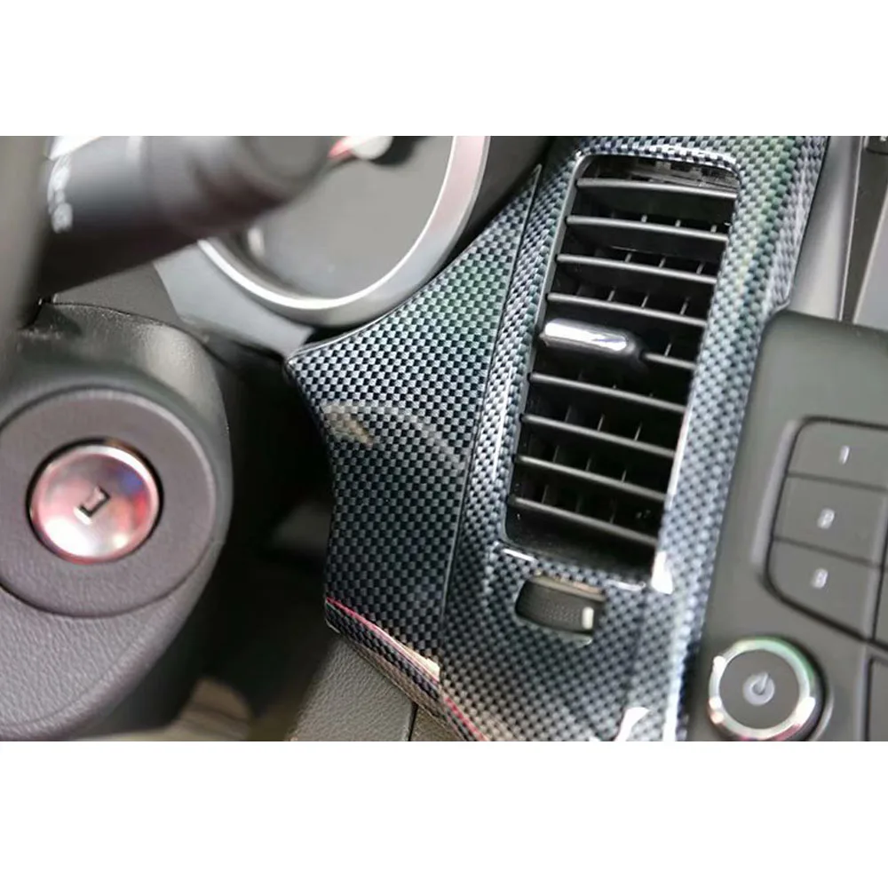 Подходит для Chevrolet Cruze 2009-2013 LHD Автомобильный передний воздуховод передней панели вентиляционные украшения крышки наклейки интерьер автомобиля молдинги