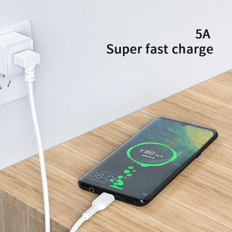 Cabo Usb 90 Graus Ângulo tipo c Cabo de Carga Rápida 5a para Samsung s9 S10 s8 Huawei P40 Companheiro 30 Xiaomi Redmi - Imagem 6
