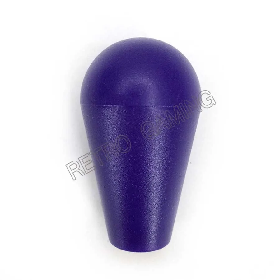 1 шт. прозрачная эллиптическая шаровая Головка аркадный джойстик верхний шар 5*3 см американский стиль палка topball для Sanwa Джойстик 10 цветов - Цвет: purple