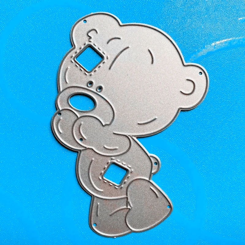 Металлические режущие штампы для скрапбукинга трафареты медведя DIY бумажные