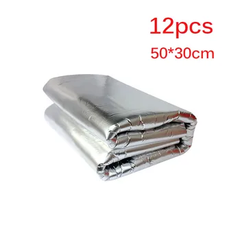

12pcs lot Safe no formaldehyde Aluminum foil sound insulation cotton flame retardancy insulation closed cell foam sheet