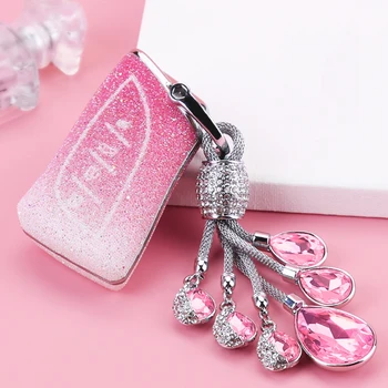 

Car Smart 3 Button Key Protective Shell Fashion PC+alloy+man-made Crystal Car Key Decoration Cover for Lexus Es200 Es300h Ux260H