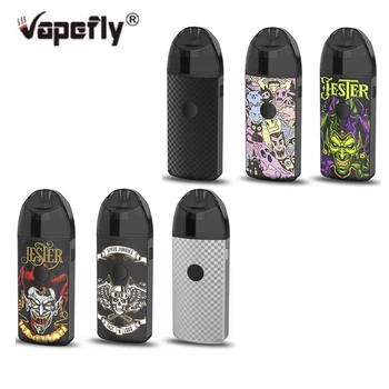 

Vape Pod Vapefly Jester Pod Kit 1000mAh DIY Rebuildable Dripping Pod kit fit mesh coil electronic cigarette vape Kit