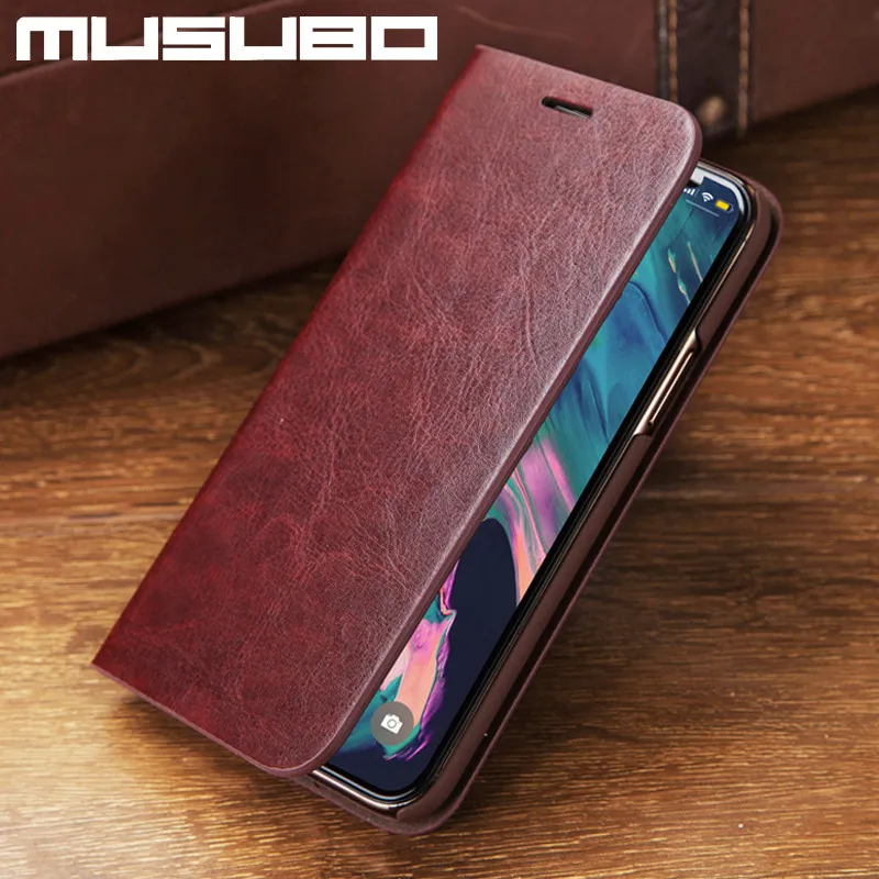 Musubo чехол из натуральной кожи для iPhone 11 Pro Max чехол Роскошный флип 11 Pro Чехол для iPhone 11 Funda 8 Plus 7 кошелек для телефона
