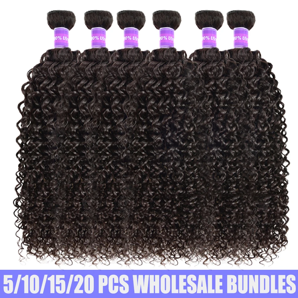 

20PCS WholeSale Price Bundles Deals Kinky Curly Bundles Brazilian Kinky Curly Hair 100% Unpressed Human Virgin Hair Bundles