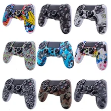 Камуфляжный Противоскользящий силиконовый защитный чехол с 2 крышками джойстика для sony Dualshock 4 Slim Pro PS4 контроллер