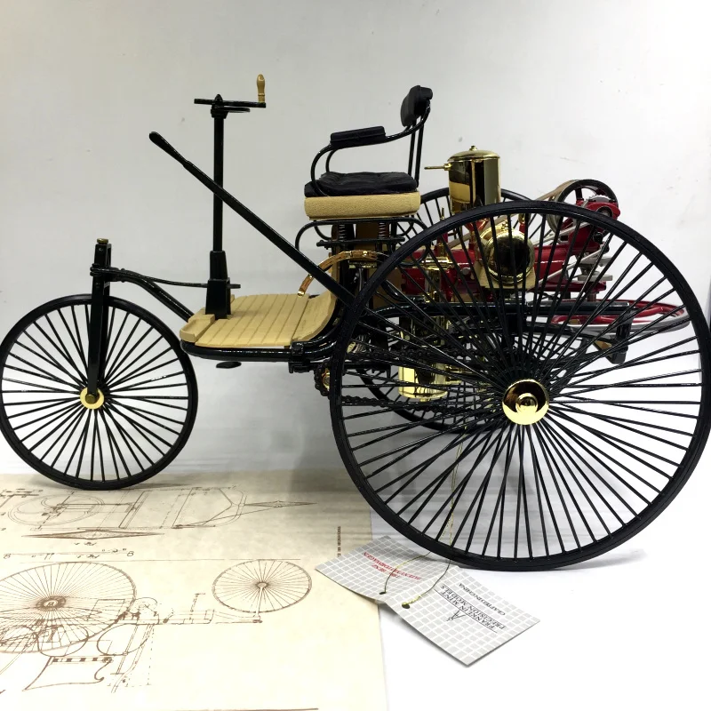 Новая модель автомобиля из литья под давлением 1/8 1886 уникальная коллекционные