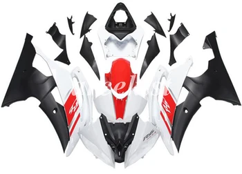 

New ABS Injection Mold Fairings Kit Fit For YAMAHA YZF - R6 2008 - 2016 08 09 10 11 12 13 14 15 16 Bodywork set white red