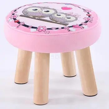 

Stool Fashion Creative Cloth Stool Adult Solid Wood Shoes Stool Household Stool Children's Stool Sofa Stool Low Stool
