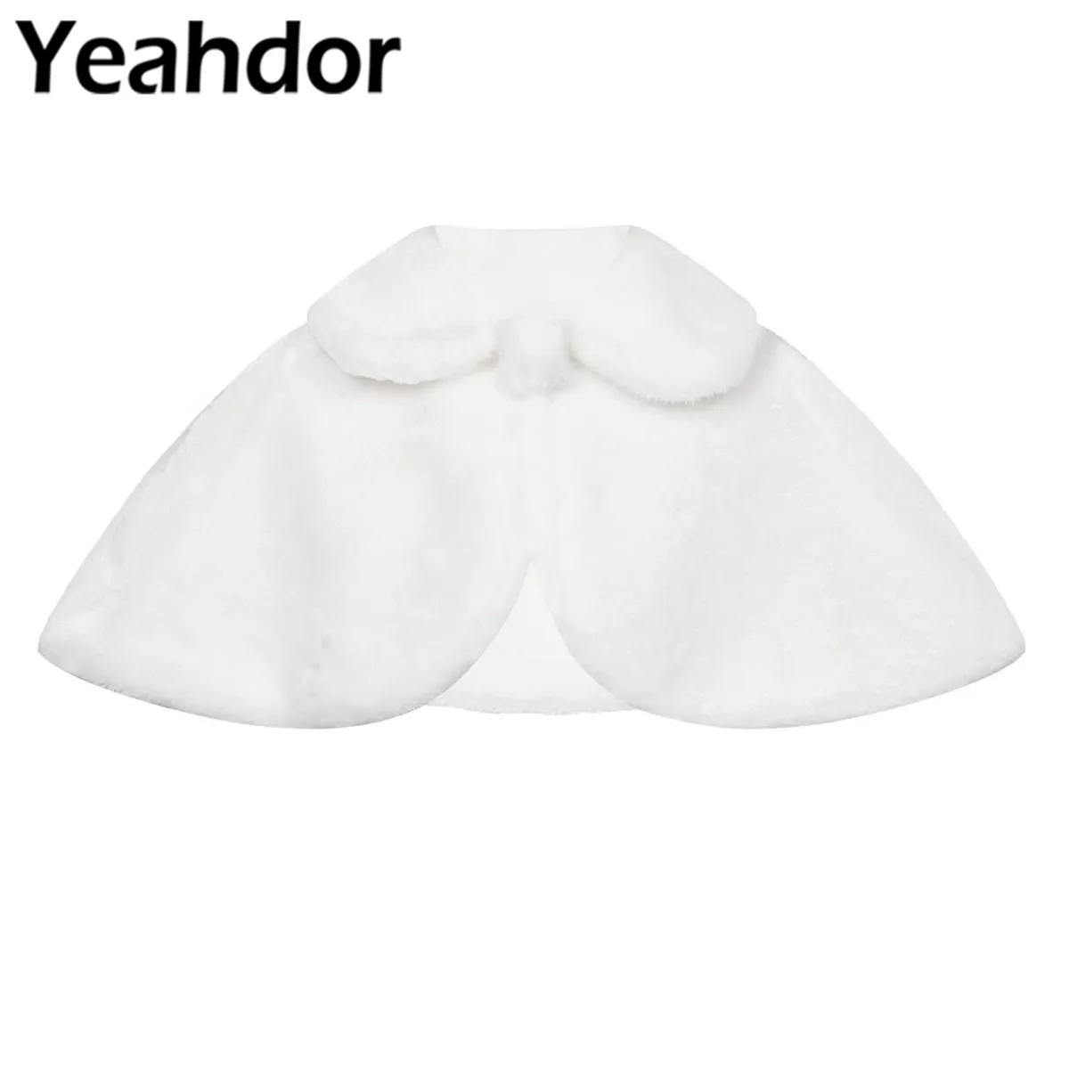 

Children Girls Faux Fur Jacket Coat Crop Wraps Shawl Kid Bolero Wedding Cloaks Flower Girl Clothes Princess Warm Cape Outerwear