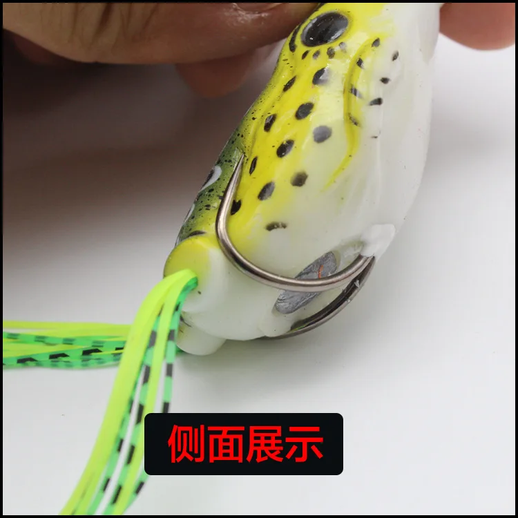 Модель Ray Frog двойной крючок с Barb Ray Frog Blackfish предназначен для уничтожения приманки