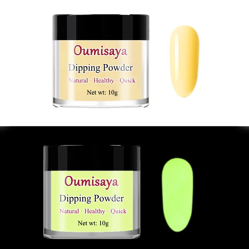 Oumisaya 10 г/баночка светящаяся в темноте Люминесцентная окуня порошок ночной флуоресцентный пигмент пыль 3D DIY Украшение - Цвет: OY-009