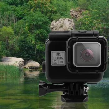 

Universal Fashion Black Color Shell Underwater Cover Diving Waterproof Housing Case With Touch Screen Back Cover For Gopro