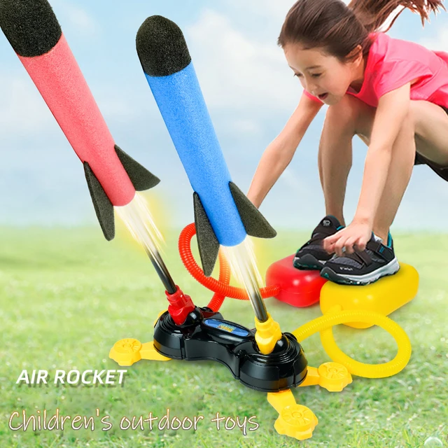 2022 New Children Outdoor Foot Launcher Eva Foam Cotton Material Soaring Rocket Parent Child Interaction Safety Sports Toys 1
