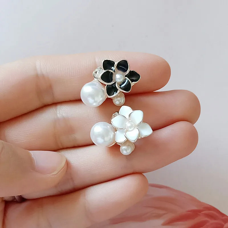10-PCS-14-20mm-Fashion-Metal-Alloy-Drops-Of-Glaze-Imitation-Pearl-Flowers-Connectors-Charm-DIY