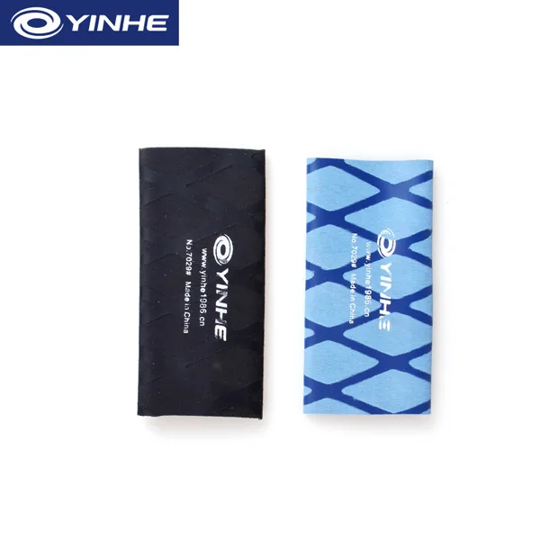 2x термоусадочный YINHE овергрип для настольного тенниса ракетка ручка/Лента GALAXY Пинг Понг Летучая мышь Грипсы Sweatband - Цвет: 1 Blue and 1 Black