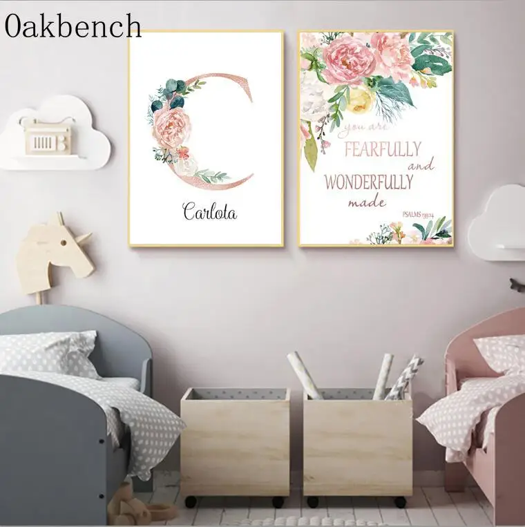 name wall art nursery