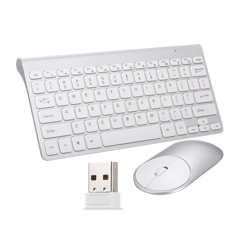 2 4G оптическая беспроводная клавиатура мышь Usb приемник комплект для ПК ноутбука
