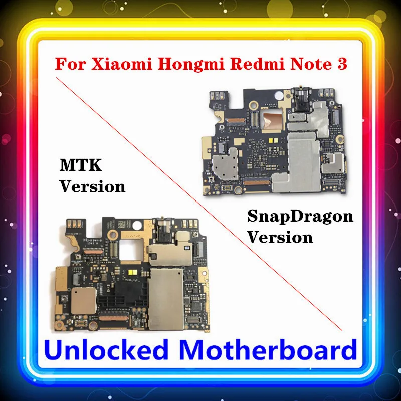Материнская плата для Xiaomi Hongmi Redmi Note 3 Замена материнской платы с чипами