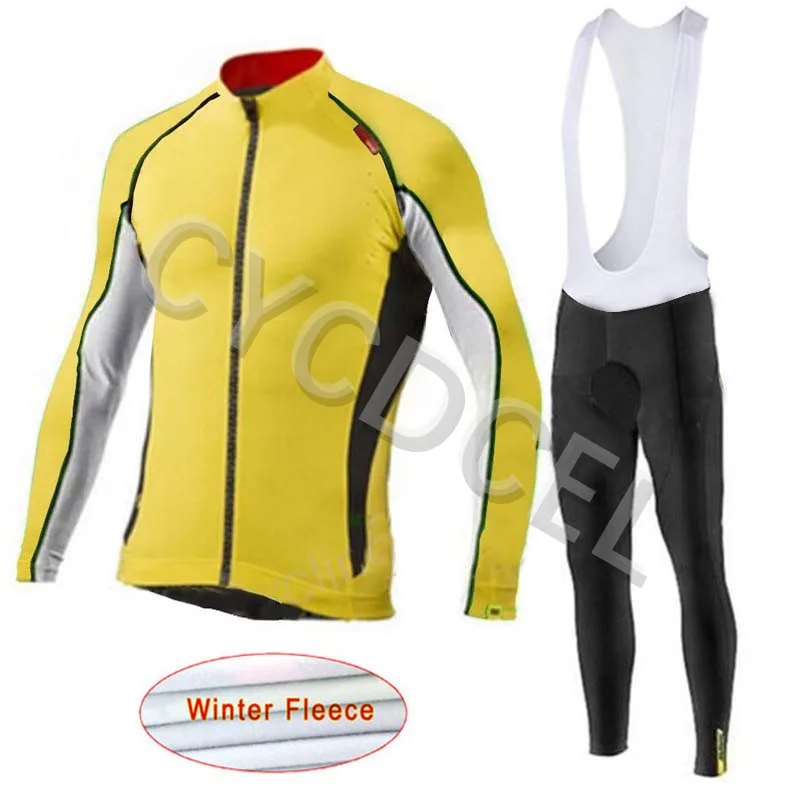 Mavic новая зимняя флисовая профессиональная велосипедная футболка, комплект одежды для велоспорта, одежда для велоспорта, одежда для гонок и велоспорта - Цвет: Cycling jersey 11