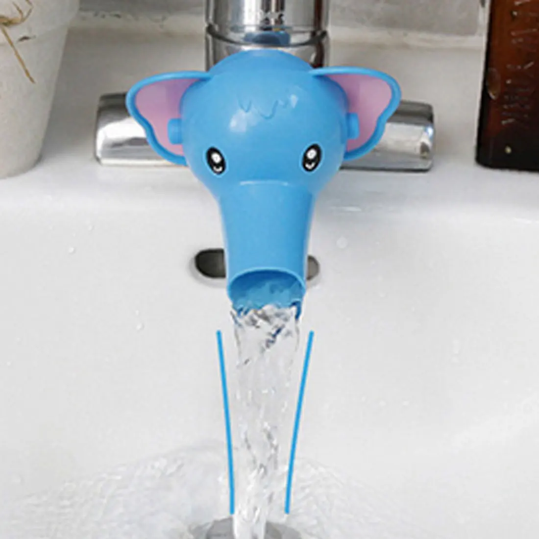 Bath Animal Baby Kid Elephant Dolphin Duck Water Tap Faucet Extender Washing Hands Bath Animal Baby Kid Elephant Dolphin Duck Water Tap Faucet Extender Washing Hands