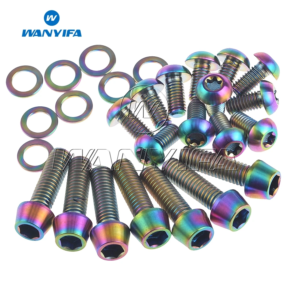 Велосипедный дисковый тормоз M5x10mm и M6x20mm Титановые Болты Комплект обновления для Hope Shimano Hayes Magura формула