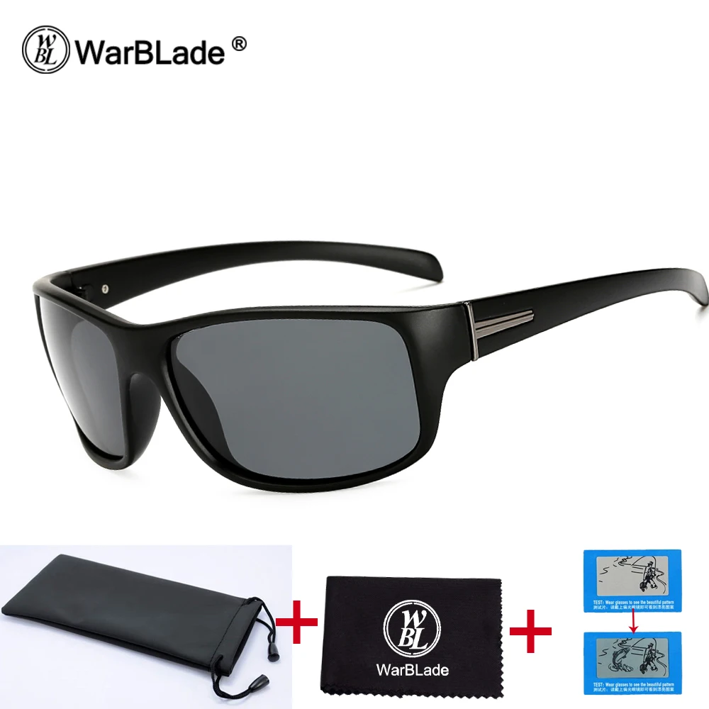 grey lens WarBLade Новые популярные брендовые дизайнерские солнцезащитные очки мужские Поляризованные женские модные солнцезащитные очки UV400 черные квадратные солнцезащитные очки Gafas - Цвет линз: grey lens