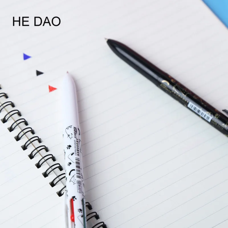 1 шт. Студенческая канцелярская Милая ручка мультяшная 4 цвета шариковая