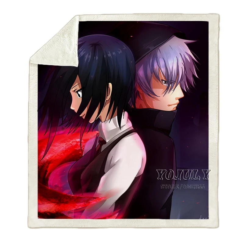 14 YOJULY одежда с надписью «Tokyo Ghoul Harajuku Пижама для детей и взрослых, Объёмный рисунок(3D-принт) одеяло диван Стёганое одеяло Дорожный Чехол постельного белья в стиле «хип-хоп» с рисунком из аниме фирменный магазин-аутлет K33 - Цвет: 14