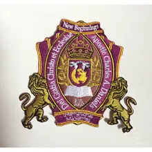 Высокое качество Бишоп вышивка патч вышитый значок для одежды термоурезанная железная подложка как индивидуальный дизайн