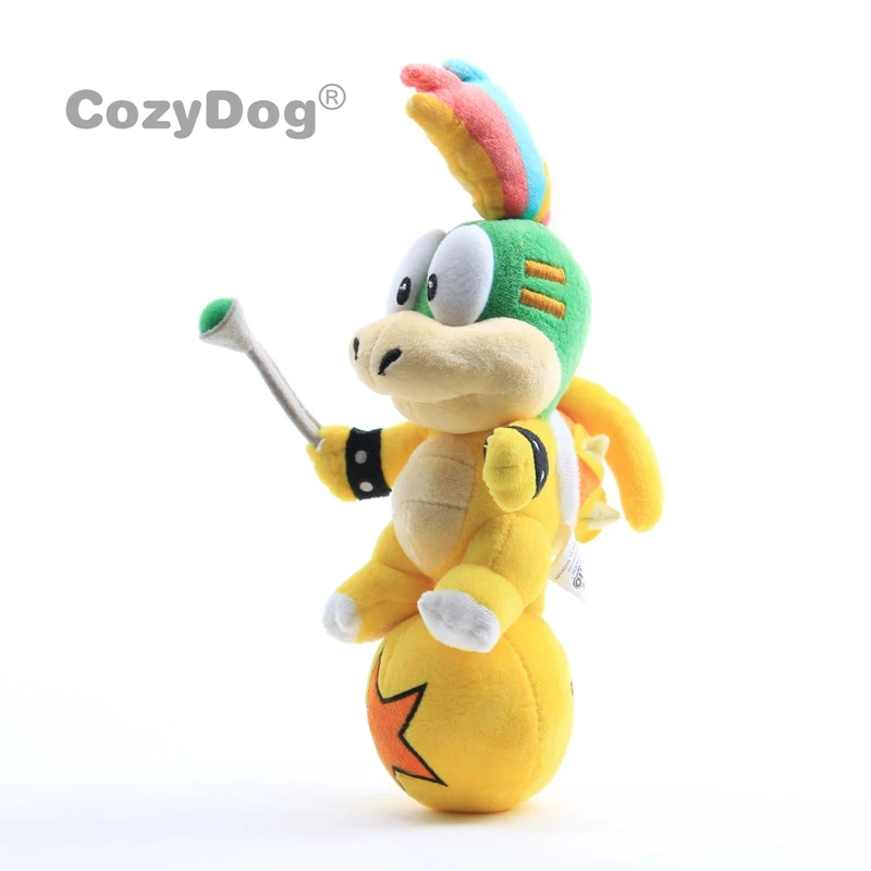 25 см серия Марио Koopalings Lemmy плюшевый Купа кукла игрушки мягкие животные куклы Koopa сидя на плюшевая игрушка мяч детский подарок