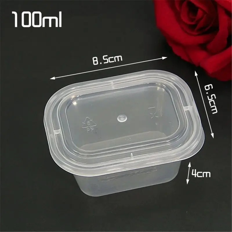 

3PCS 100ml Slime Container Organizer Box For Light Clay Foam Slime Fluffy
