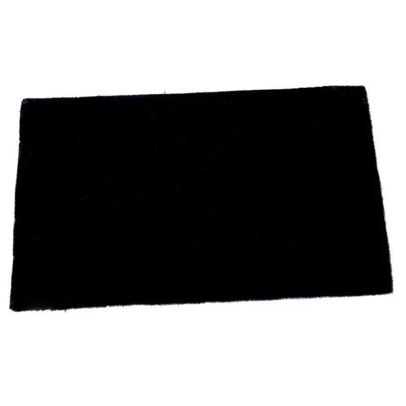 black Прямоугольный Коврик из искусственного меха овчины, мохнатый ковер для спальни и стола, коврик для Кабинета - Цвет: black