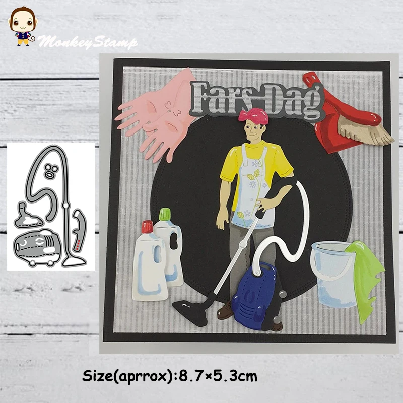 Обезьяна пылесос металлические штампы трафареты для сделай сам Скрапбукинг