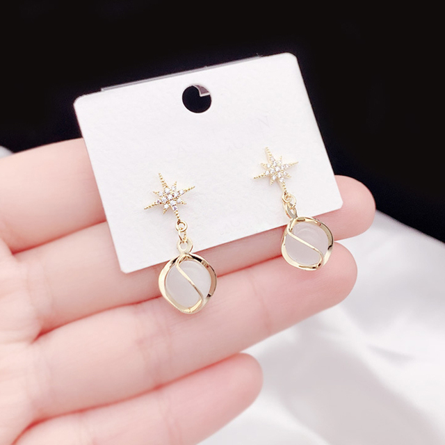 Fashion Earrings women Earrings cool wind Party Wedding geometric block Earrings Fashion Accessories