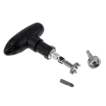 2021 MagiDeal Pro Golf Shoes Spikes Remove and Replace Wrench Tools Twist Nail Puller Golf Training Aids with 3 Adapters