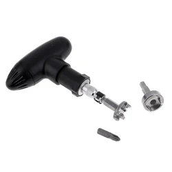 2021 MagiDeal Pro Golf Shoes Spikes Remove and Replace Wrench Tools Twist Nail Puller Golf Training Aids with 3 Adapters
