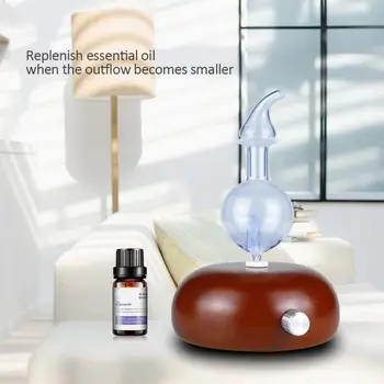 

Aromatherapy Diffuser US - Waterless diffuser For Essential Oils and Aromatherapy - Wood and Glass