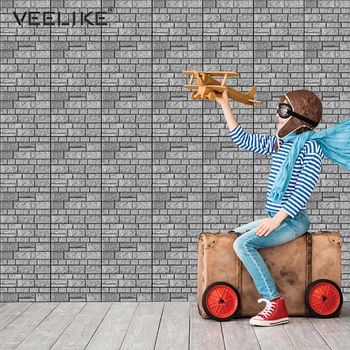 

3D Self-Adhesive Brick Wall Stickers DIY Lifelike Stone Pattern Wallpaper Waterproof Wall Panel Home Decoration Ceiling Decals