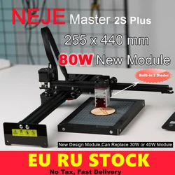 NEJE Master 2s Plus – découpeur Laser à bois CNC 80W A40640, Machine à graver, routeur Lightburn, commande Bluetooth App 