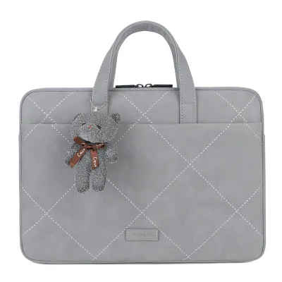 Silver Gray Водонепроницаемая милая сумка для ноутбука 12 13 14 15 15,6 дюймов Сумка для ноутбука для Macbook Air Pro 13,3 15,4 Dell Asus hp acer чехол для ноутбука - Цвет: Silver Gray