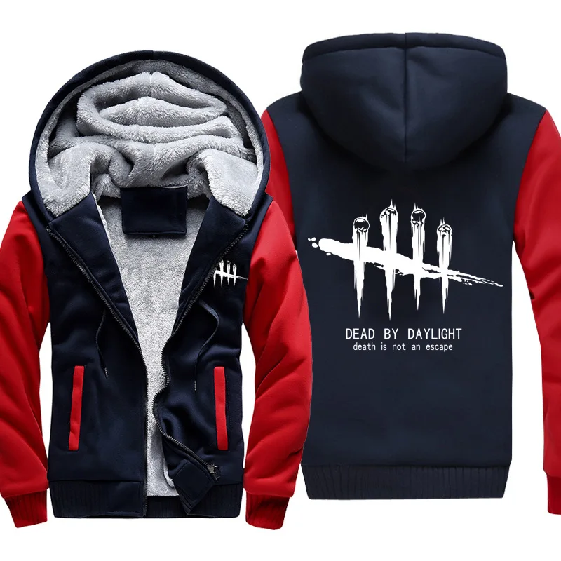 Игра косплей DEAD BY DAYLIGHT периферийная куртка осень зима плюс бархатное Пальто Harajuku Мужская толстовка флисовые толстовки